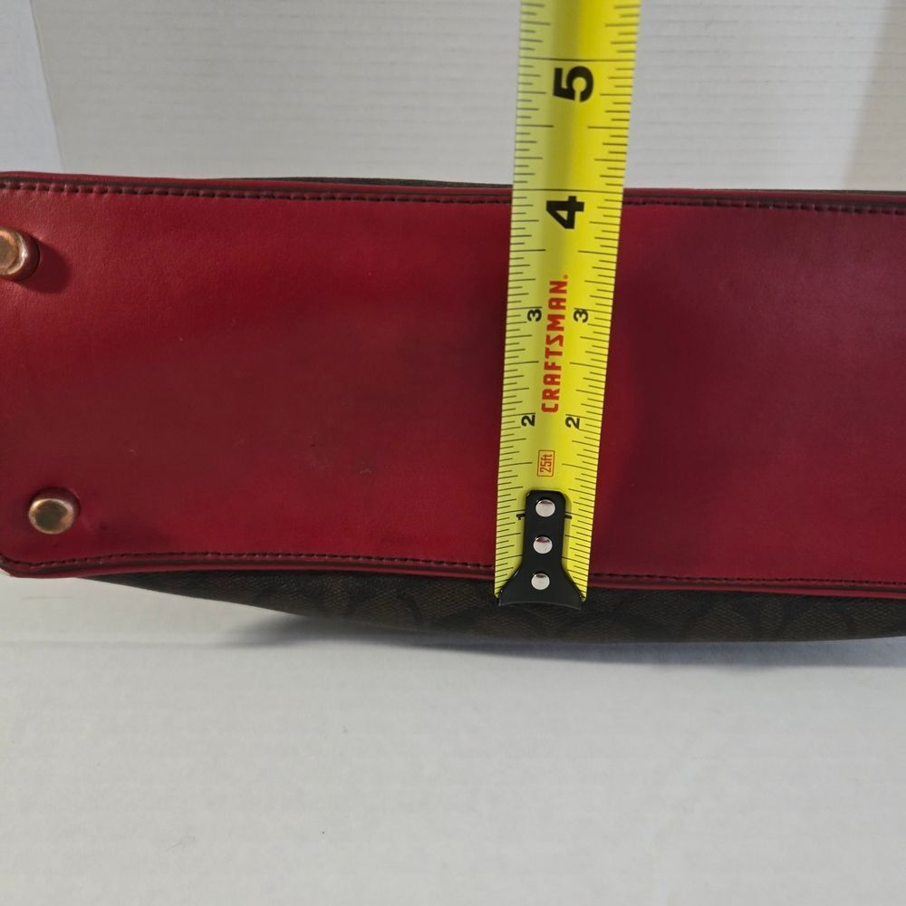 Coach Brown and Red Satchel - Picture 14 of 15